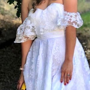 Beautiful and comfortable white dress